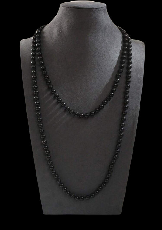 HIM OBSIDIAN -  PEARL NECKLACE