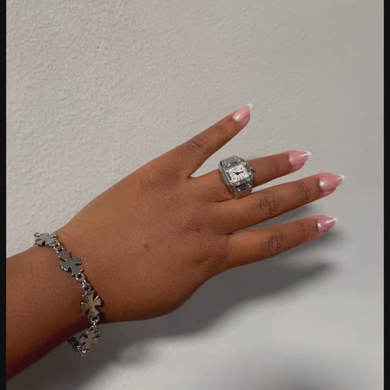 WATCH HIM RINGS -SILVER